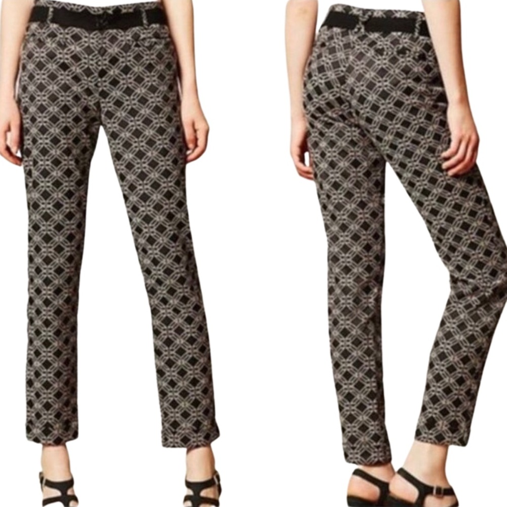 ANTHROPOLOGIE Cartonnier Charlie Ankle Pants Size Zero